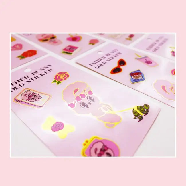 Esther Bunny - Gold Sticker - Esther Bunny - Accessories - Harumio