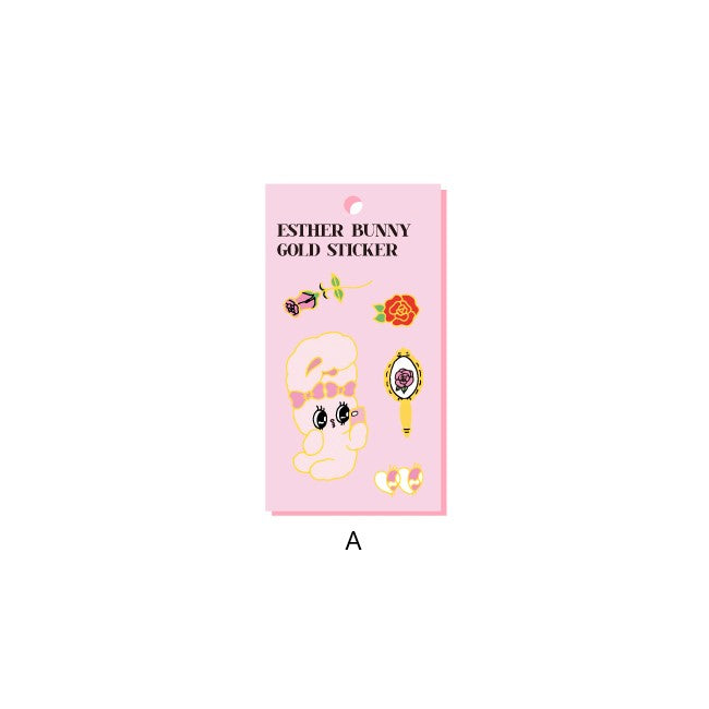 Esther Bunny - Gold Sticker