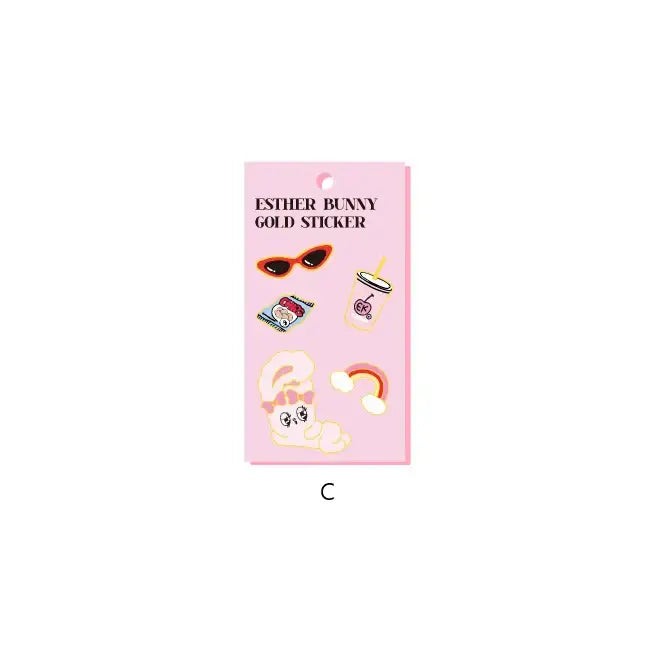 Esther Bunny - Gold Sticker - Esther Bunny - Accessories - Harumio