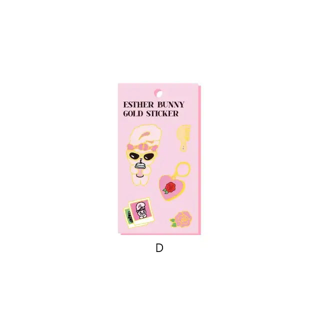 Esther Bunny - Gold Sticker - Esther Bunny - Accessories - Harumio