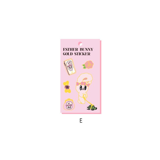 Esther Bunny - Gold Sticker