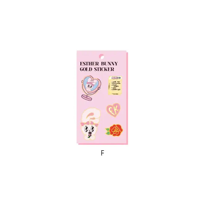 Esther Bunny - Gold Sticker - Esther Bunny - Accessories - Harumio