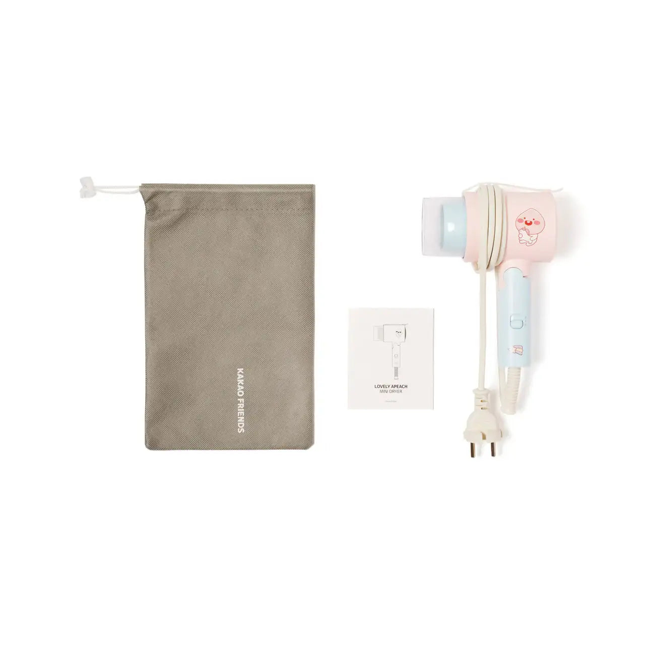 Kakao Friends x UNIX - Lovely Mini Hair Dryer and Accessories - Kakao Friends - Accessories - Harumio
