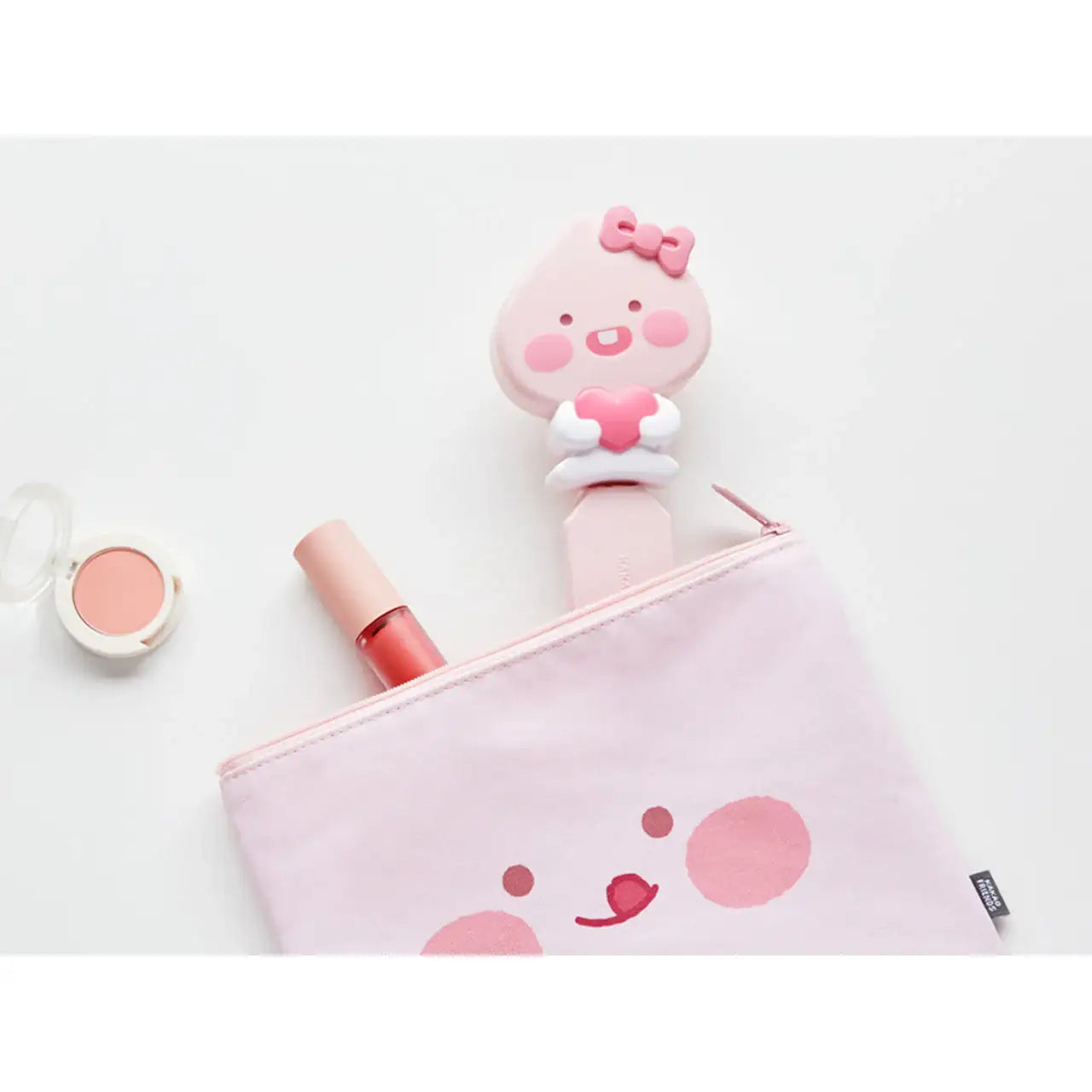 Kakao Friends - Lovely Apeach Pocket Hair Brush - Kakao Friends - Accessories - Harumio