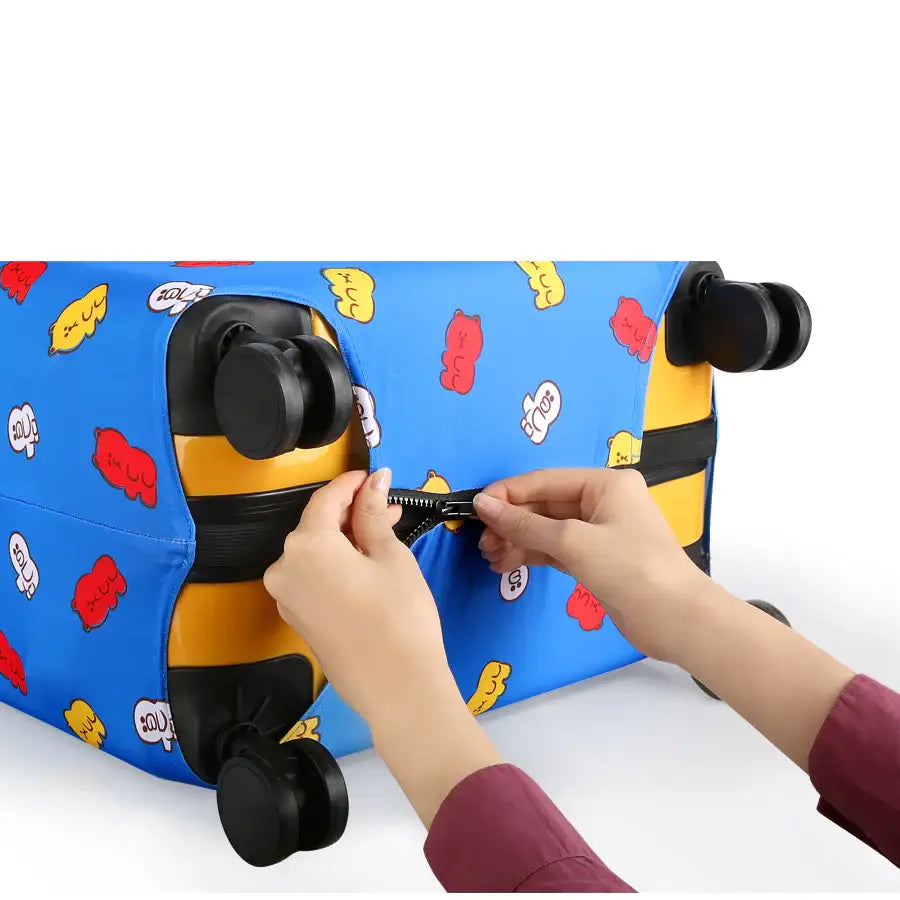 LINE FRIENDS - Official Merch - 28" Luggage Cover - Line Friends - Luggage Cover - Harumio