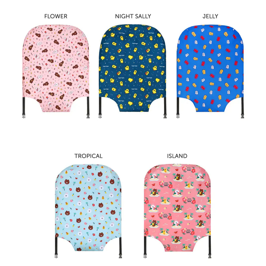 LINE FRIENDS - Official Merch - 28" Luggage Cover - Line Friends - Luggage Cover - Harumio