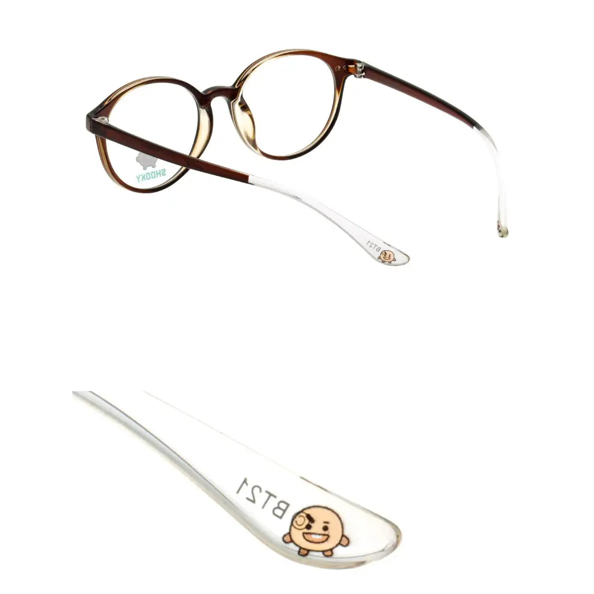 BT21 x LookOptical - Classic Horn Frame Spectacles - BT21 x LookOptical - Accessories - Harumio