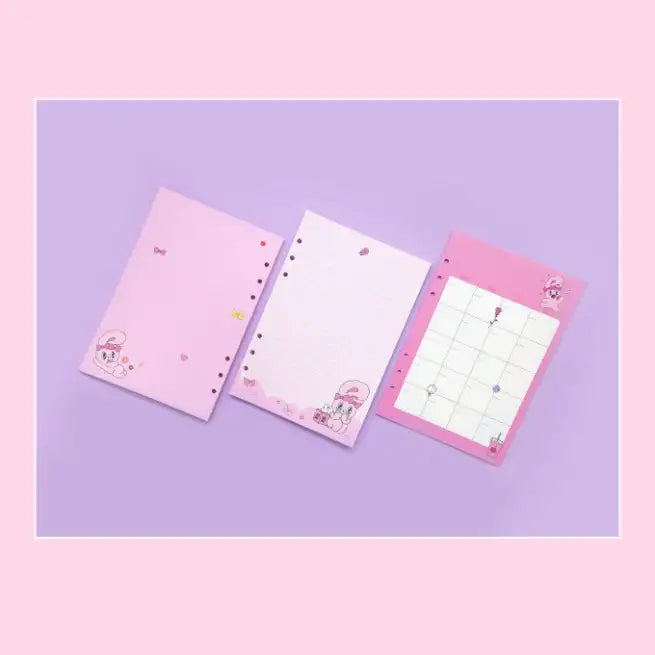 Esther Bunny - A5 and A6 sized 6-holes Diary - Esther Bunny - Accessories - Harumio