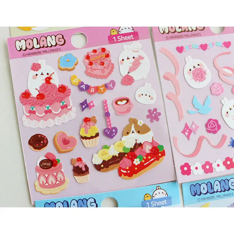 Molang - Diary Deco Stickers - Molang - Decorative Stickers - Harumio