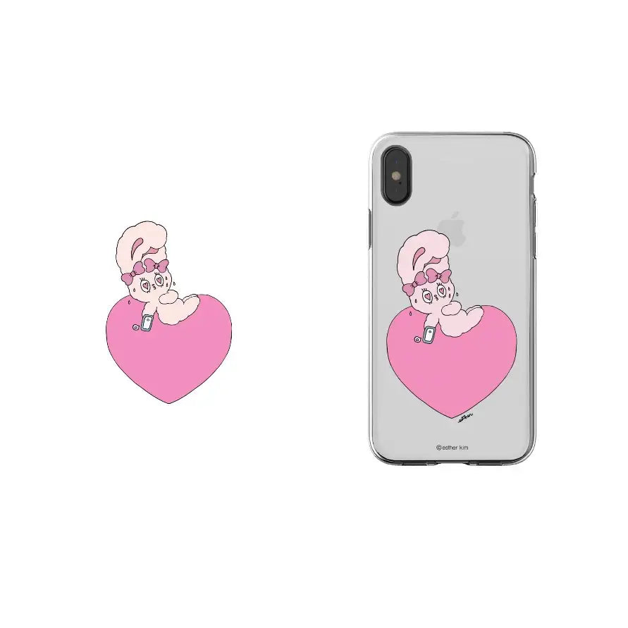 Esther Bunny - Clear Soft Phone Case - Esther Bunny - Accessories - Harumio