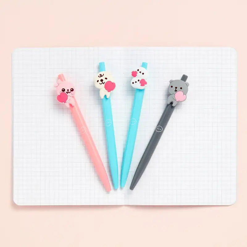 Merry Between - Heart Gel Pen Set - Merry Between - Accessories - Harumio