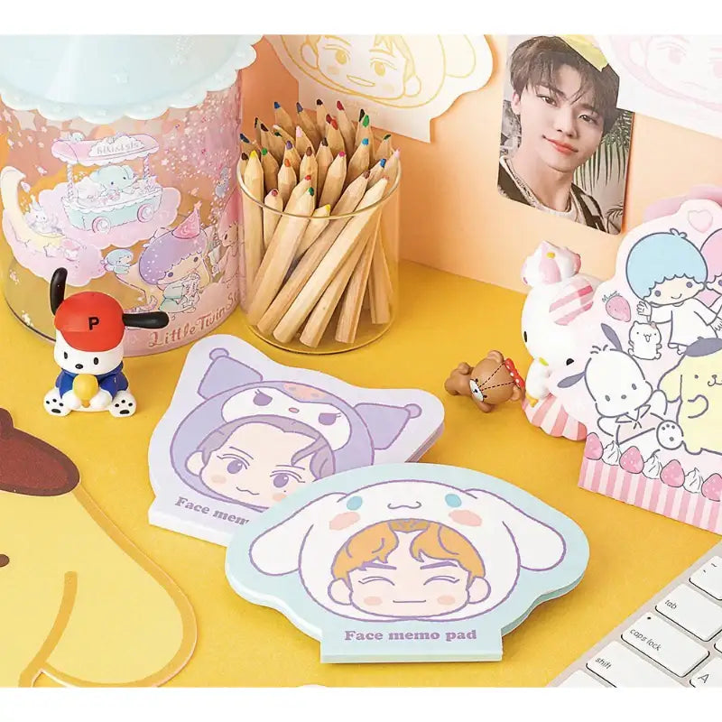 NCT x Sanrio - Face Memo Pad - Sanrio - Memo Pad - Harumio