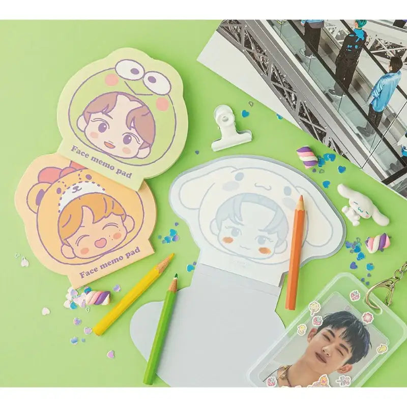 NCT x Sanrio - Face Memo Pad - Sanrio - Memo Pad - Harumio