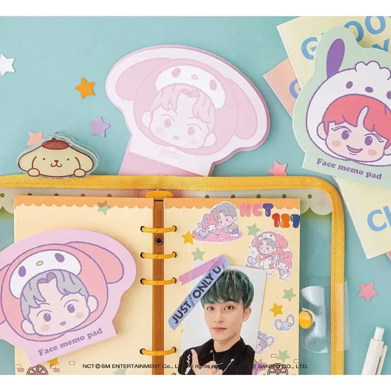 NCT x Sanrio - Face Memo Pad - Sanrio - Memo Pad - Harumio