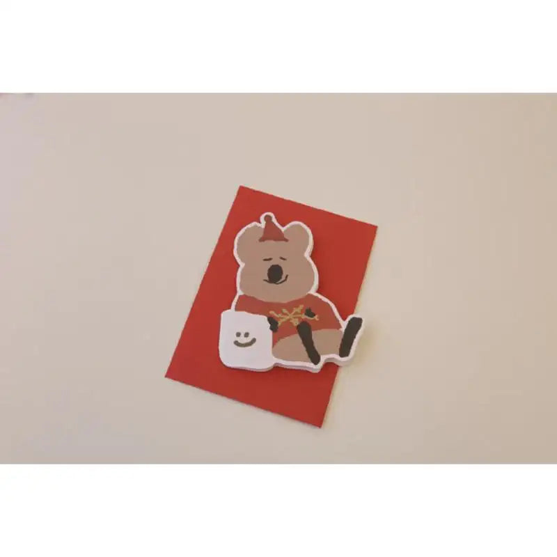 Dinotaeng - Marsh Cushion Quokka Card - Dinotaeng - Card - Harumio