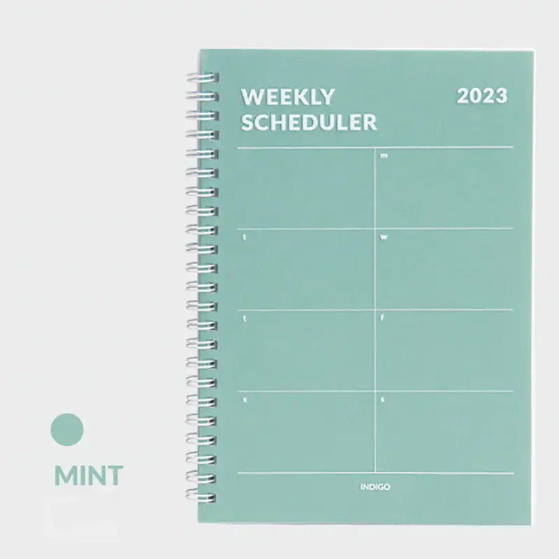 Indigo - 2023 A5 Weekly Scheduler Planner - Indigo - Planner - Harumio