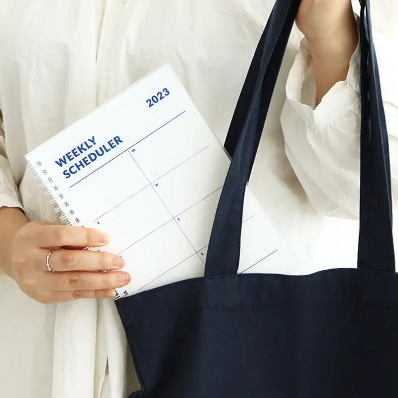 Indigo - 2023 A5 Weekly Scheduler Planner - Indigo - Planner - Harumio
