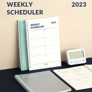 Indigo - 2023 A5 Weekly Scheduler Planner - Indigo - Planner - Harumio