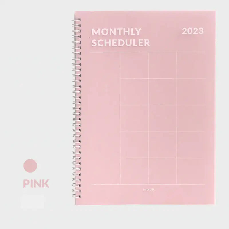 Indigo - 2023 A4 Monthly Scheduler Planner - Indigo - Planner - Harumio