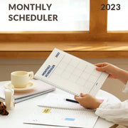 Indigo - 2023 A4 Monthly Scheduler Planner - Indigo - Planner - Harumio