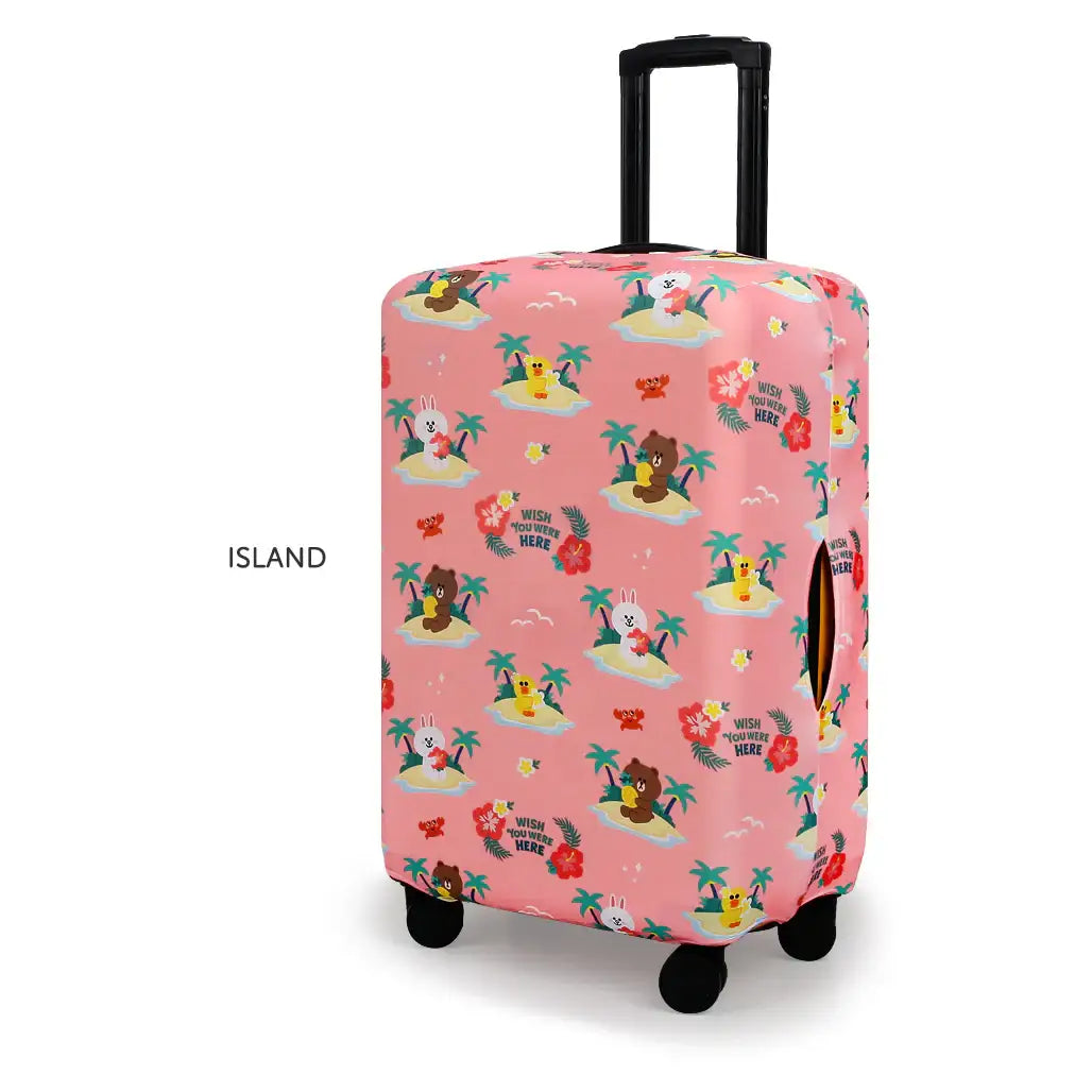 LINE FRIENDS - Official Merch - 28" Luggage Cover - Line Friends - Luggage Cover - Harumio