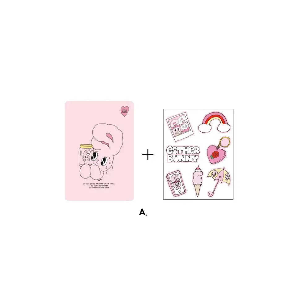 Esther Bunny - Romantic Grid Journal - Esther Bunny - Accessories - Harumio