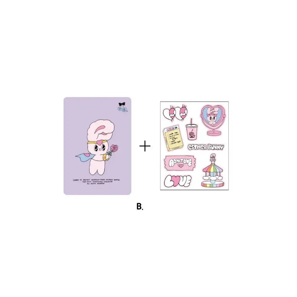 Esther Bunny - Romantic Grid Journal - Esther Bunny - Accessories - Harumio