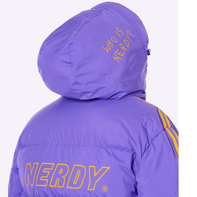 Nerdy - NY Track Long Down Jacket - Purple