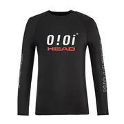 HEAD x 5252 by O!Oi - Logo Basic Rash Guard - Men (Black) - HEAD - Swimwear - Harumio