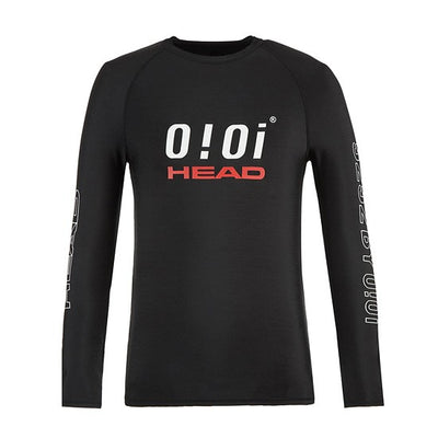 HEAD x 5252 by O!Oi - Logo Basic Rash Guard - Men (Black)