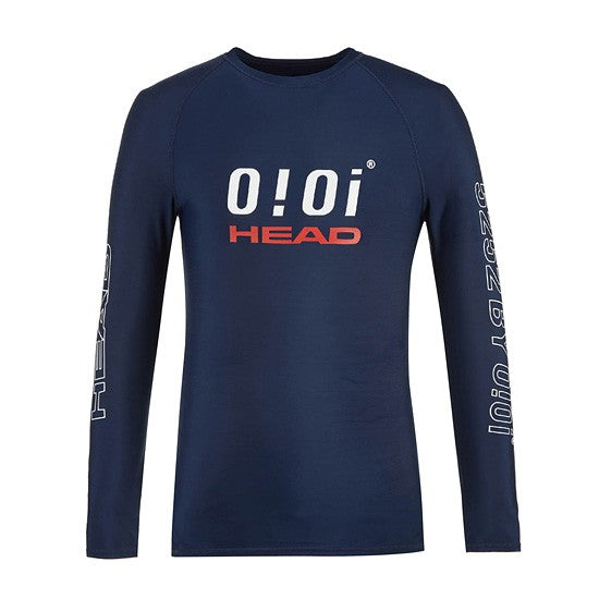 HEAD x 5252 by O!Oi - Logo Basic Rash Guard - Men (Navy)