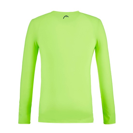 HEAD x 5252 by O!Oi - Logo Basic Rash Guard - Men (Neon Yellow)
