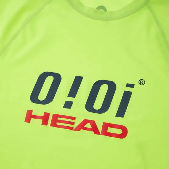 HEAD x 5252 by O!Oi - Logo Basic Rash Guard - Men (Neon Yellow) - HEAD - Swimwear - Harumio