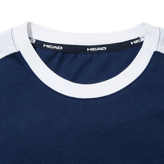 HEAD x 5252 by O!Oi - Logo Point T-shirt - Navy