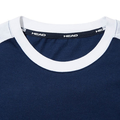 HEAD x 5252 by O!Oi - Logo Point T-shirt - Navy