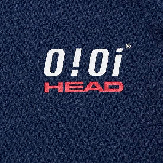 HEAD x 5252 by O!Oi - Logo Point T-shirt - Navy - HEAD - Clothing - Harumio