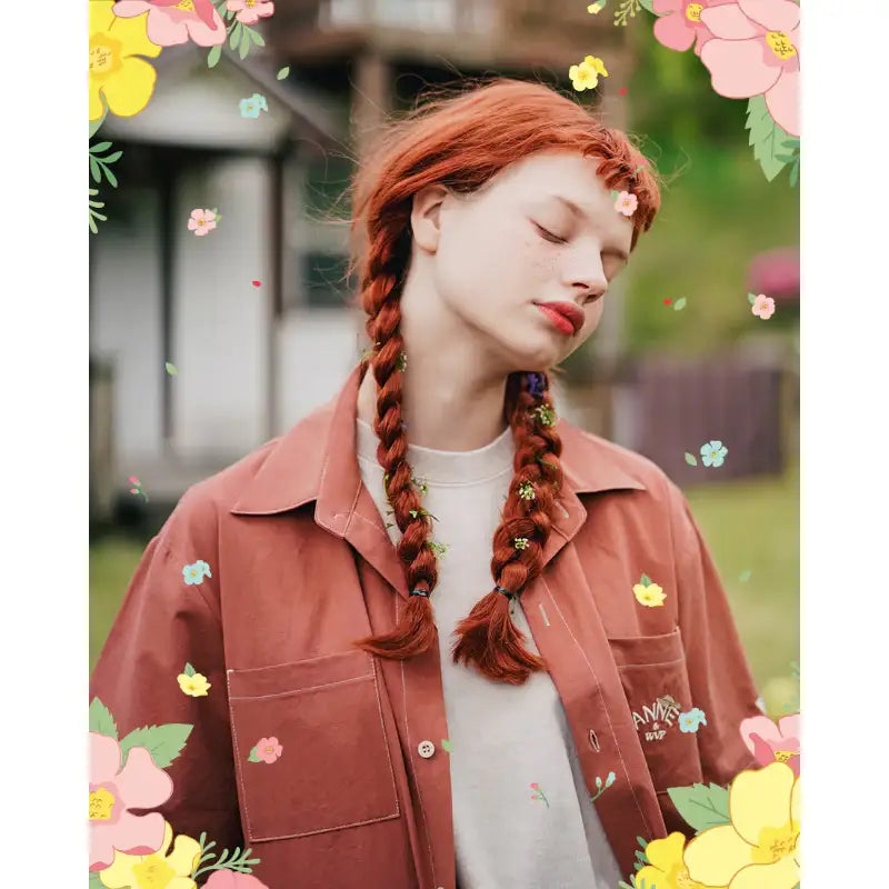 WVProject x Anne of Green Gables - Anne Square Short Sleeve Shirt - WVProject - Shirts - Harumio