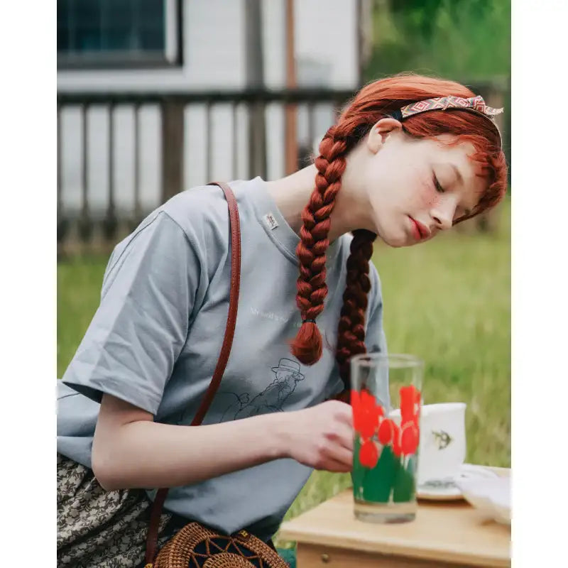 WVProject x Anne of Green Gables - Anne's Short Sleeve T-shirt - WVProject - T-Shirts - Harumio