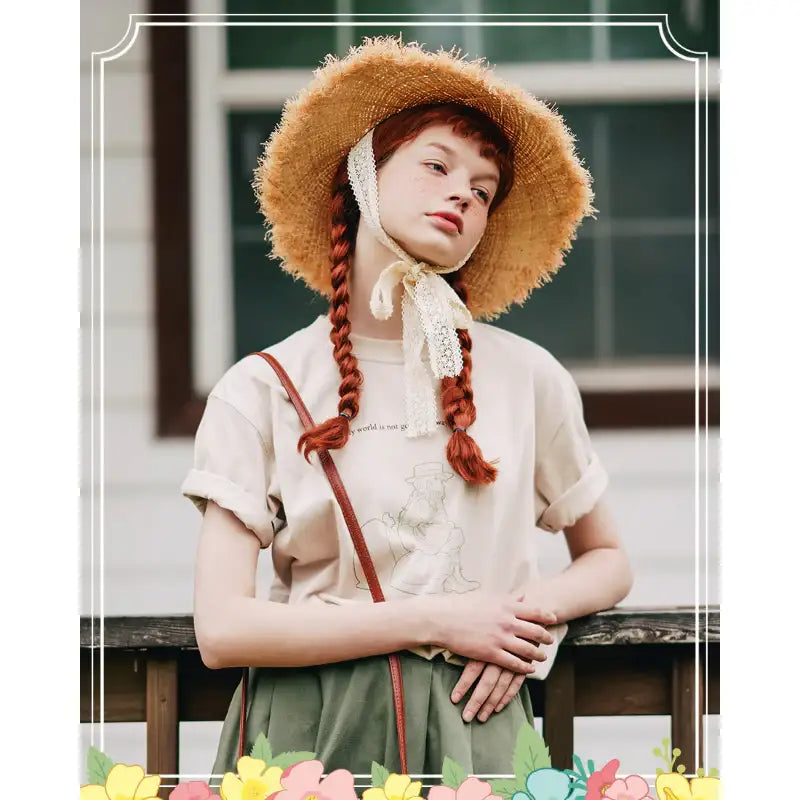 WVProject x Anne of Green Gables - Anne's Short Sleeve T-shirt - WVProject - T-Shirts - Harumio