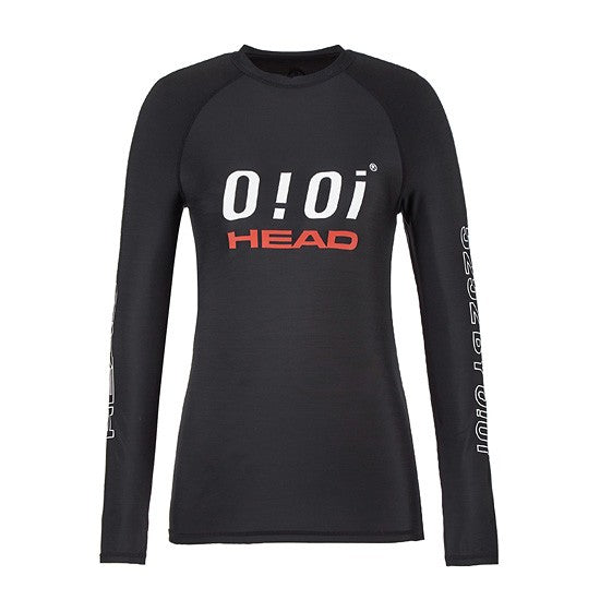 HEAD x 5252 by O!Oi - Logo Basic Rash Guard - Women (Black)