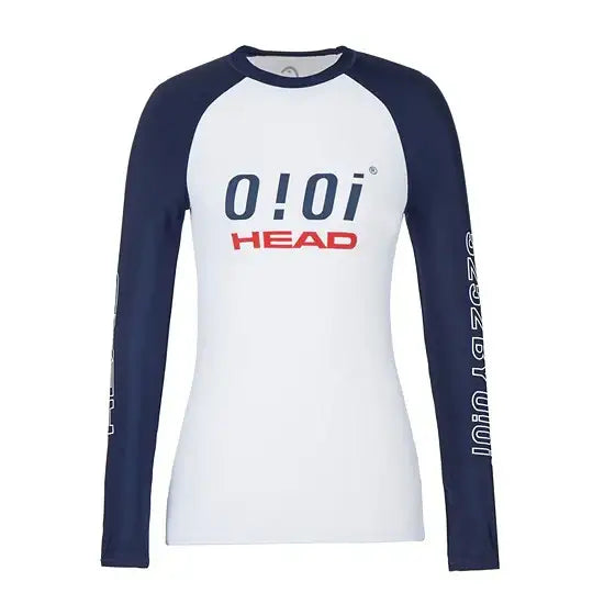 HEAD x 5252 by O!Oi - Logo Basic Rash Guard - Women (White) - HEAD - Swimwear - Harumio