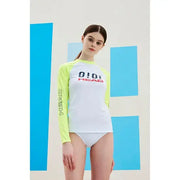 HEAD x 5252 by O!Oi - Logo Basic Rash Guard - Women (Neon Yellow) - HEAD - Swimwear - Harumio
