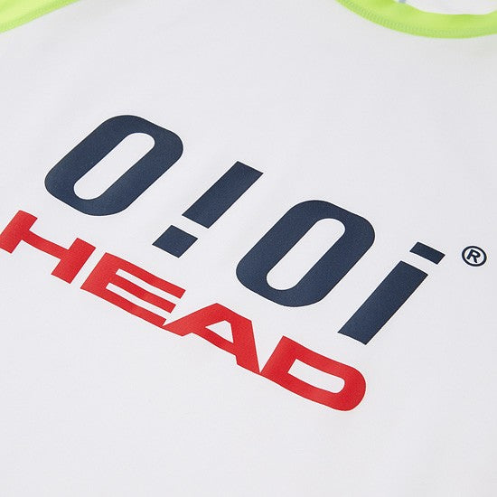 HEAD x 5252 by O!Oi - Logo Basic Rash Guard - Women (Neon Yellow)
