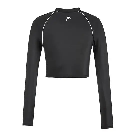 HEAD x 5252 by O!Oi - Crop Rash Guard Zip-Up - Women (Black) - HEAD - Swimwear - Harumio