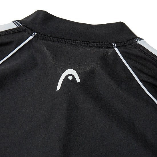 HEAD x 5252 by O!Oi - Crop Rash Guard Zip-Up - Women (Black)