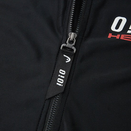 HEAD x 5252 by O!Oi - Crop Rash Guard Zip-Up - Women (Black)