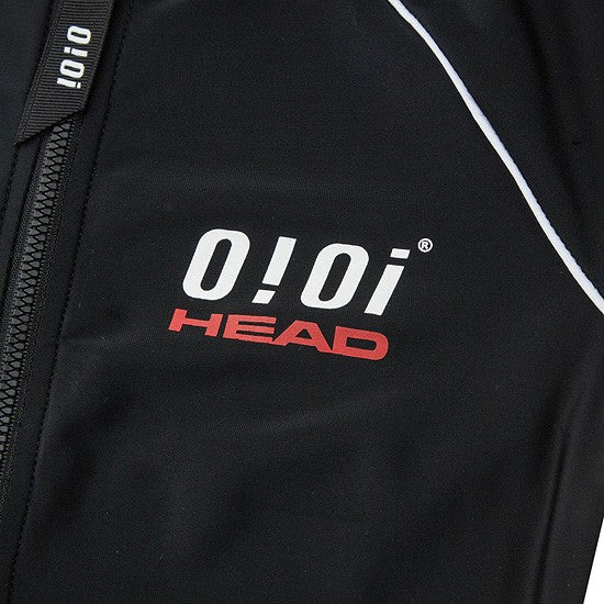HEAD x 5252 by O!Oi - Crop Rash Guard Zip-Up - Women (Black)