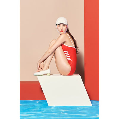 HEAD x 5252 by O!Oi - Side Logo Swimsuit - Women (Red)