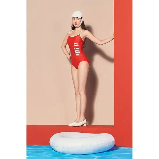 HEAD x 5252 by O!Oi - Side Logo Swimsuit - Women (Red) - HEAD - Swimwear - Harumio