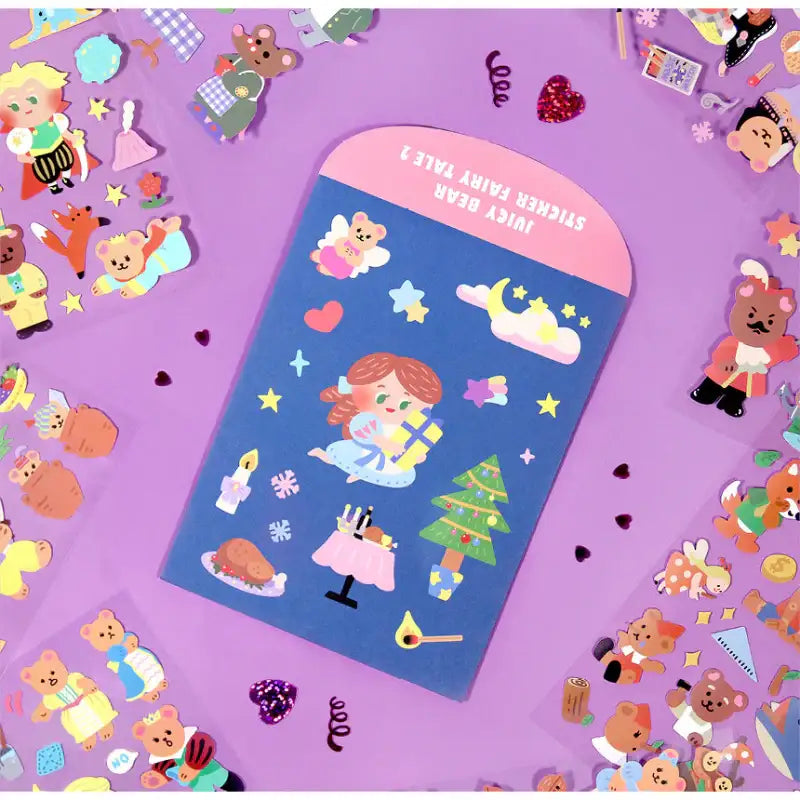 Second Mansion x 10x10 - Juicy Bear Fairy Tale Sticker Set v2 - 10x10 - Accessories - Harumio